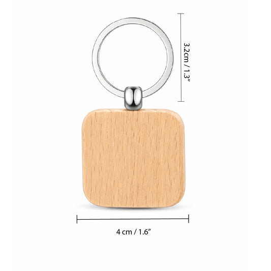 Premium Custom Wooden Keychain | Branded Promotional Keychains