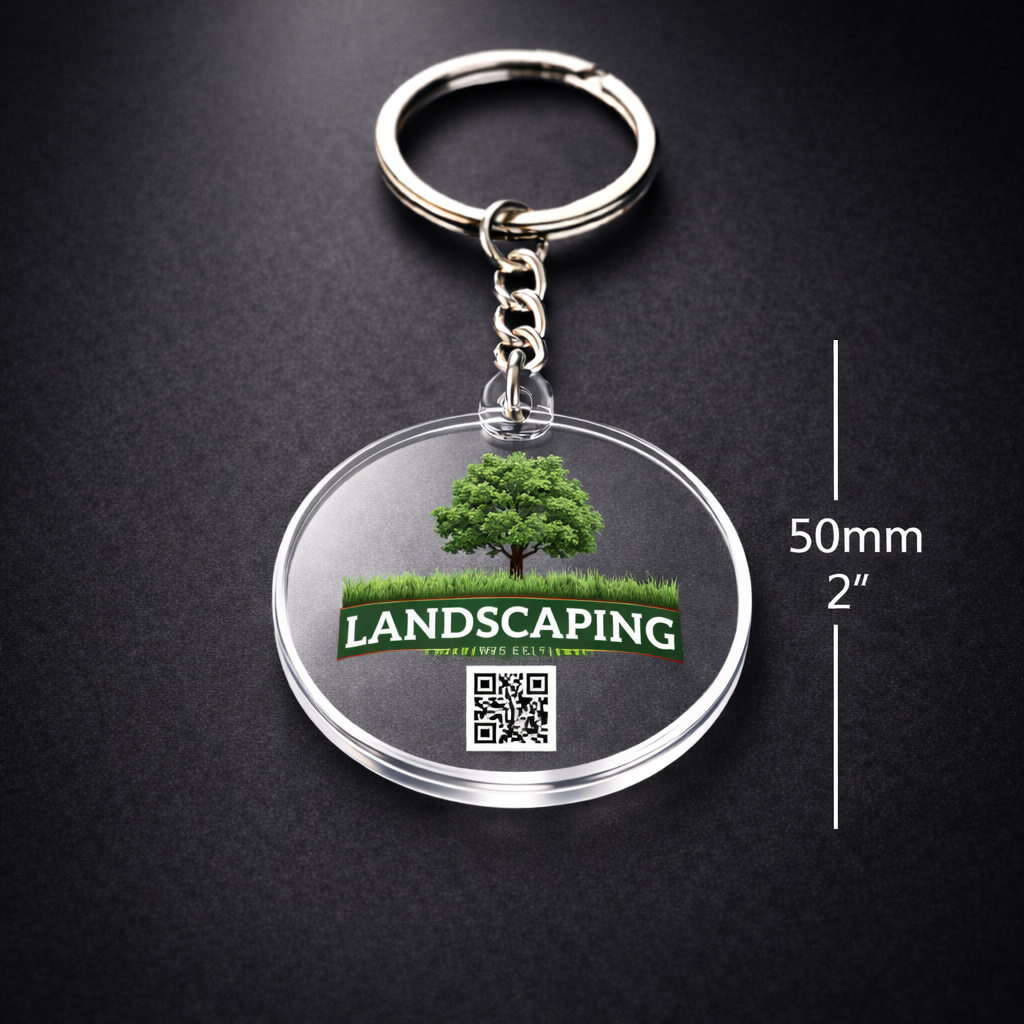 Custom Acrylic logo Keychain