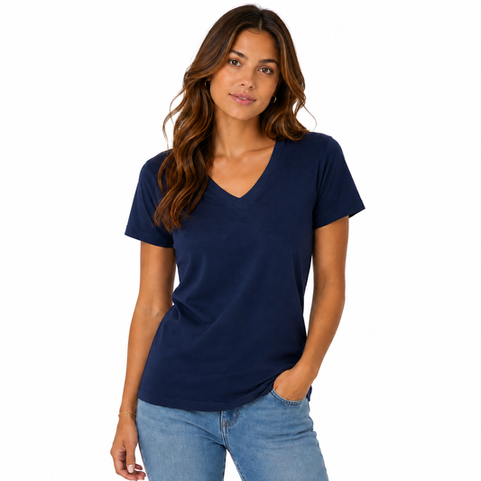 Bella + Canvas Women's Relaxed Jersey V-Neck T-Shirt 6405
