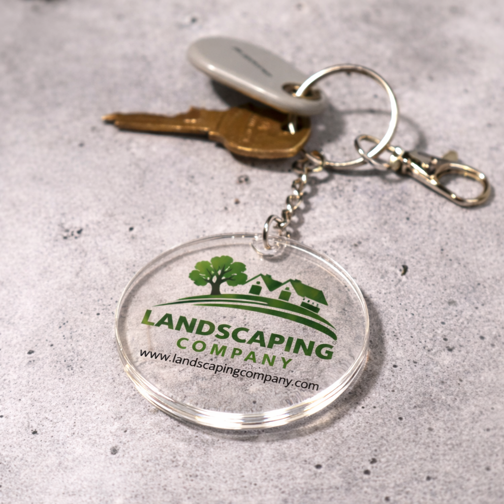 Custom Acrylic logo Keychain