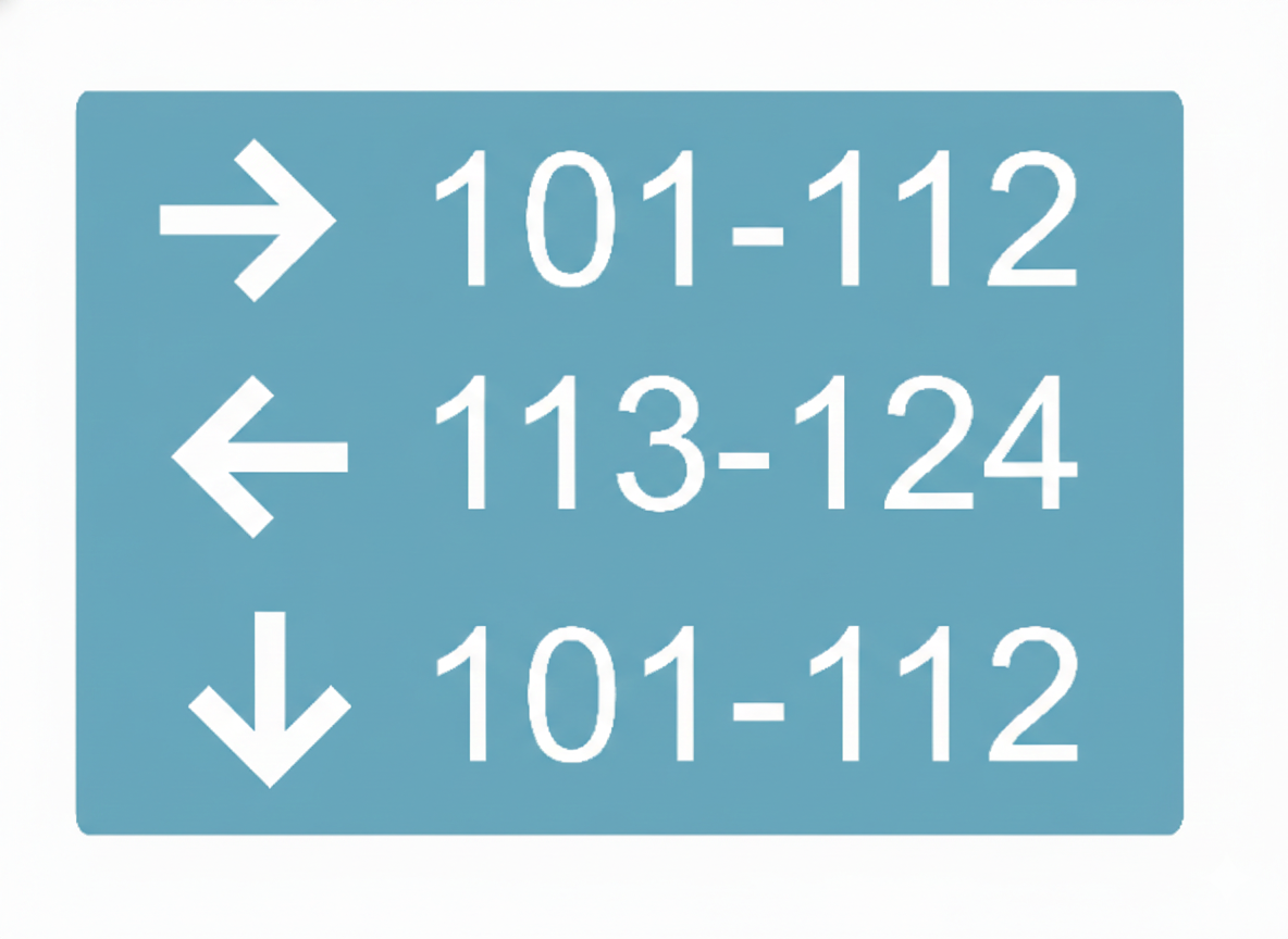 Three Lines informational sign-short format-braile- 9’’w x 6.5’’h
