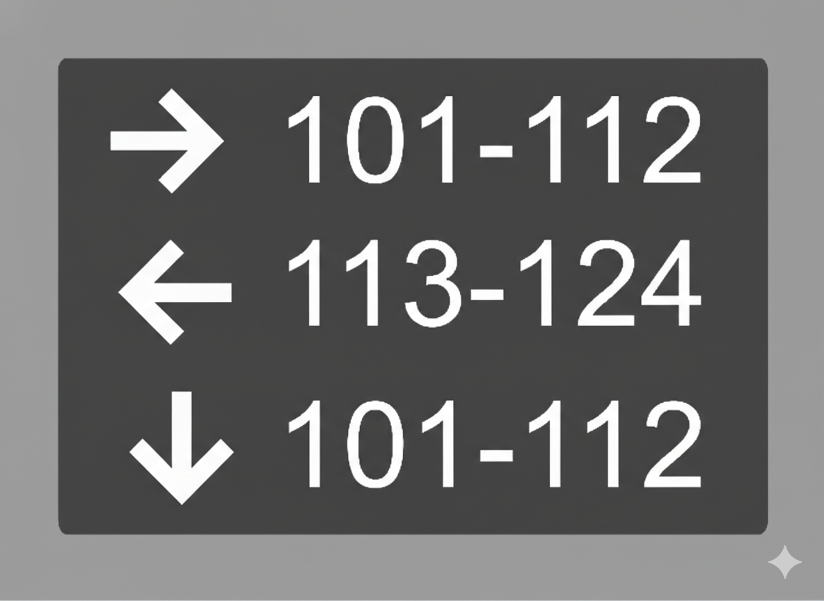 Three Lines informational sign-short format-braile- 9’’w x 6.5’’h