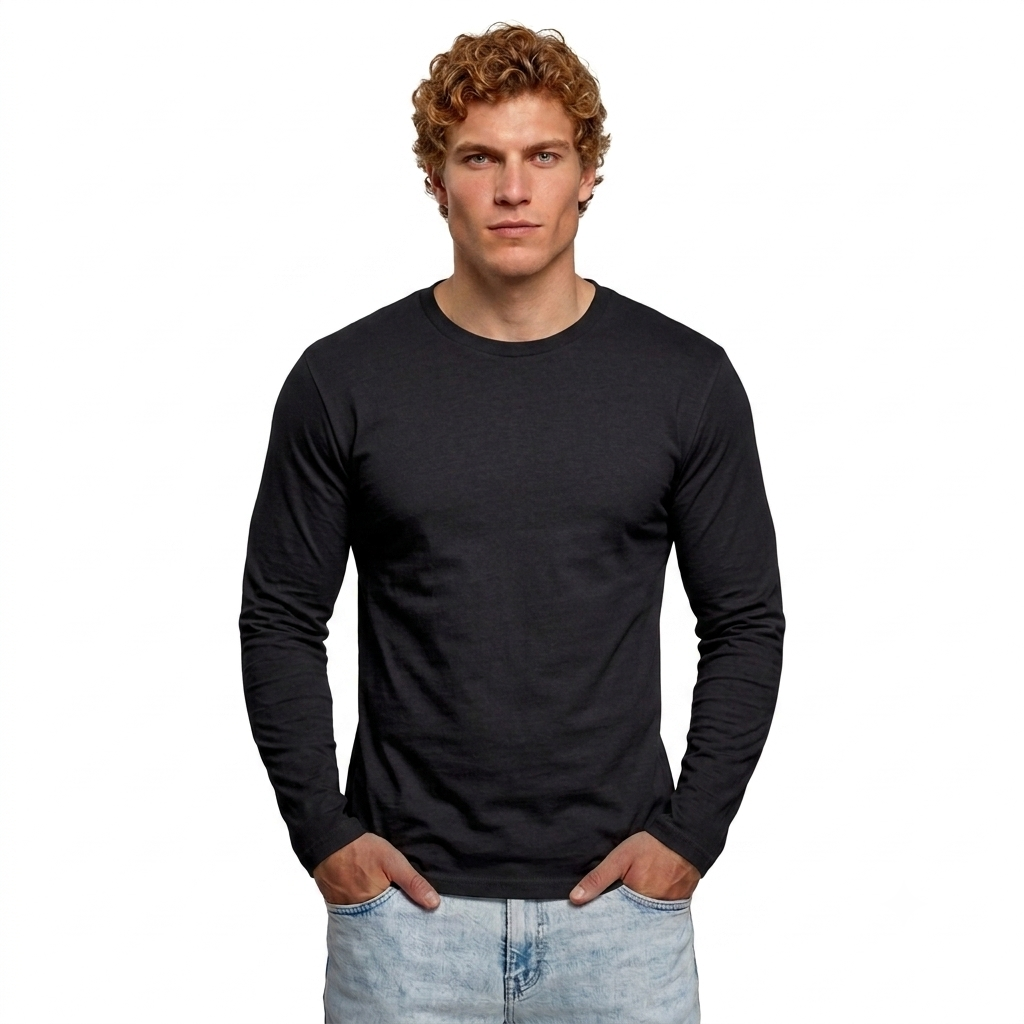 Next Level Men's Cotton Long Sleeve Crew (N3601)