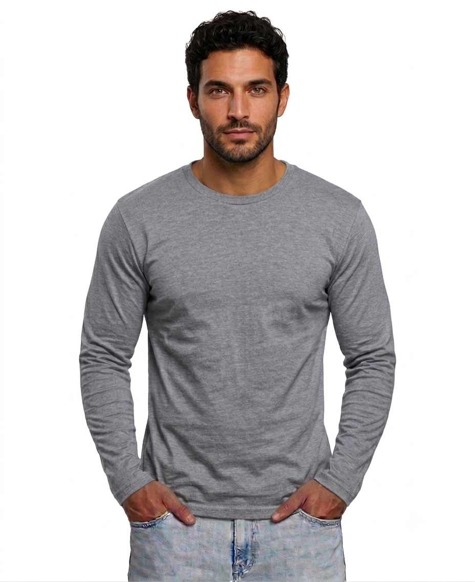 Next Level Men's Cotton Long Sleeve Crew (N3601)