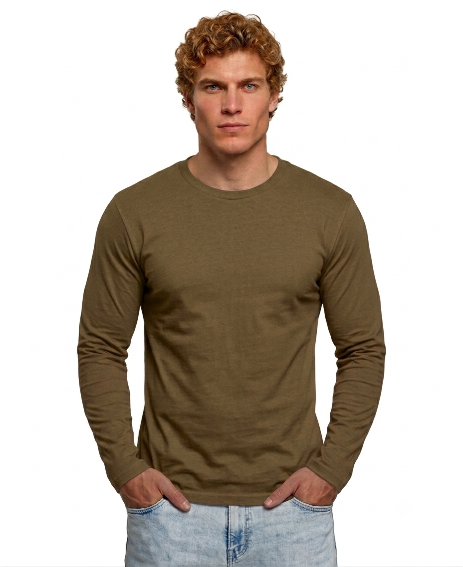 Next Level Men's Cotton Long Sleeve Crew (N3601)