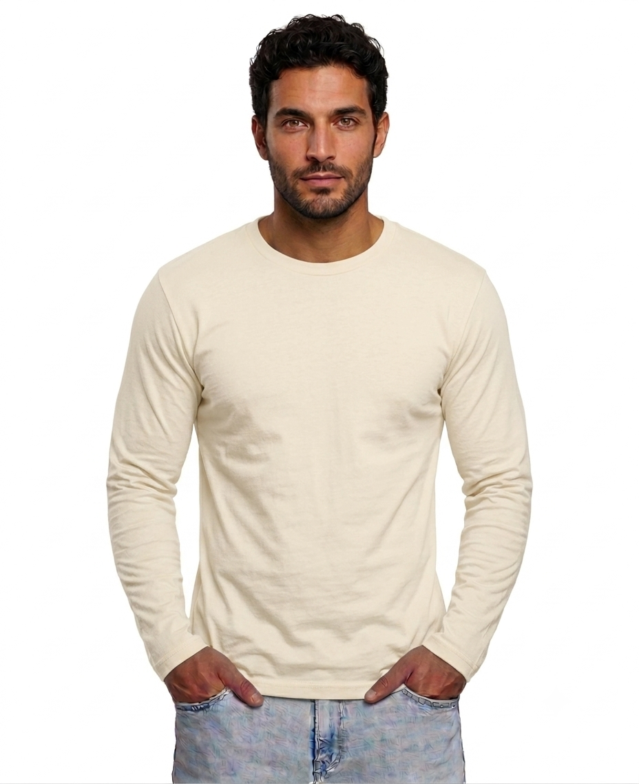 Next Level Men's Cotton Long Sleeve Crew (N3601)