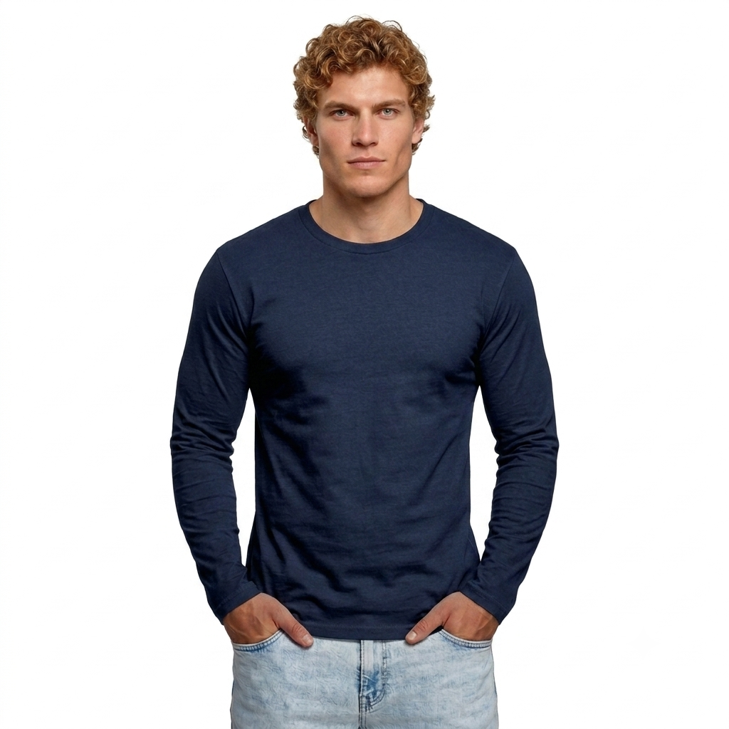 Next Level Men's Cotton Long Sleeve Crew (N3601)