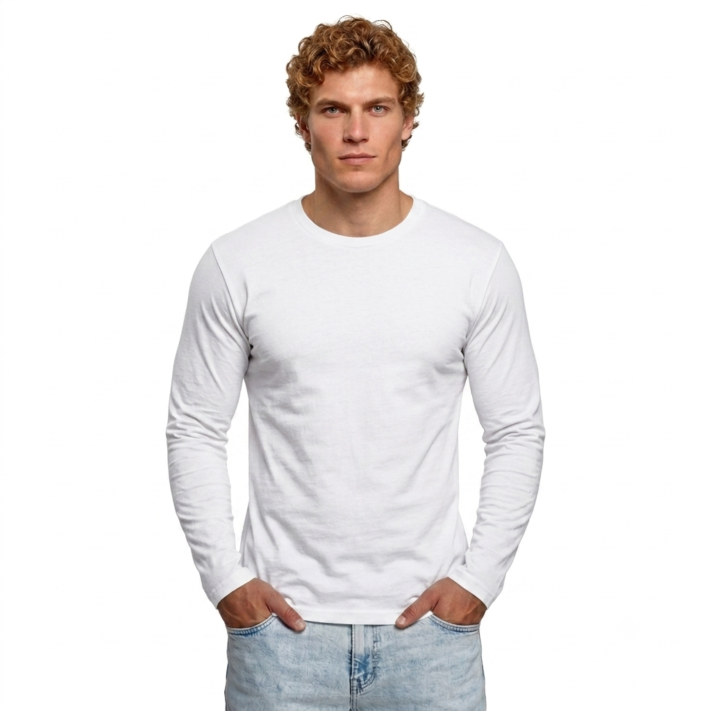Next Level Men's Cotton Long Sleeve Crew (N3601)