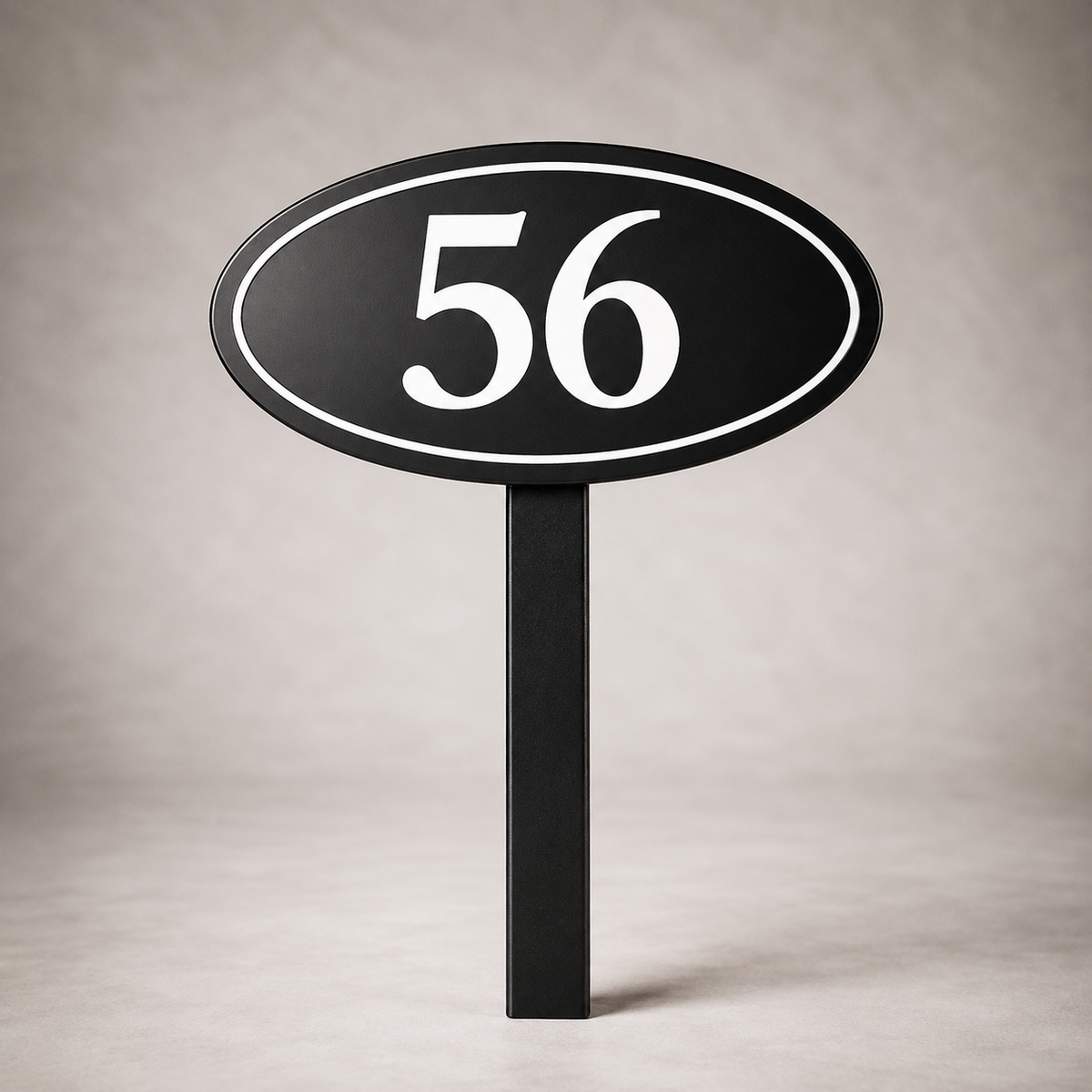 Custom PVC Yard Address Sign – Personalized House Number Sign with Stake (shape B)