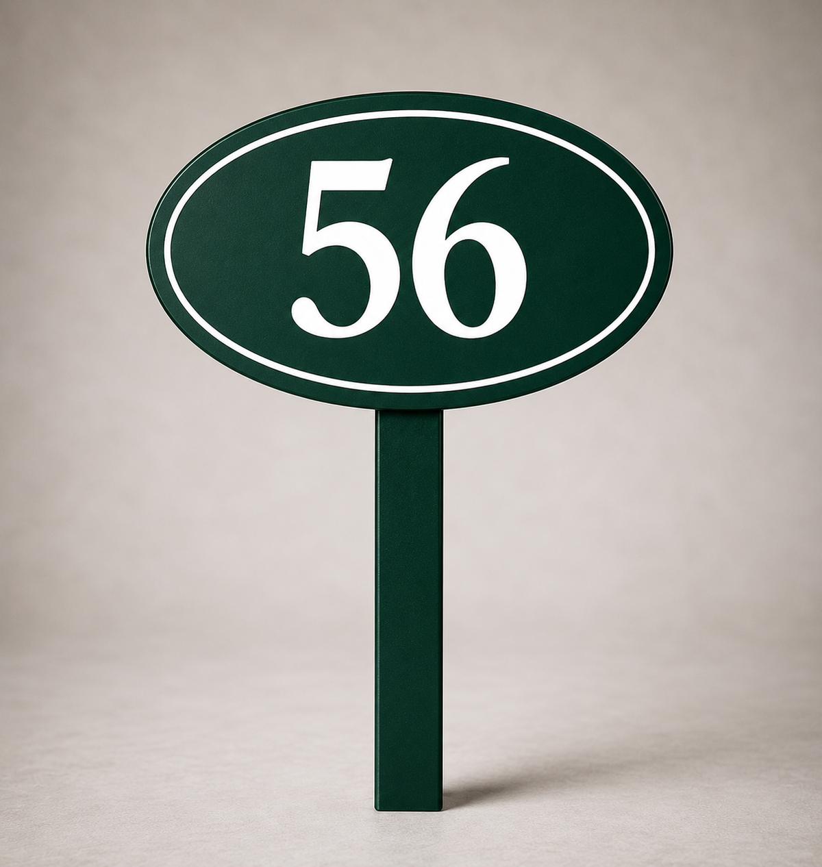 Custom PVC Yard Address Sign – Personalized House Number Sign with Stake (shape B)
