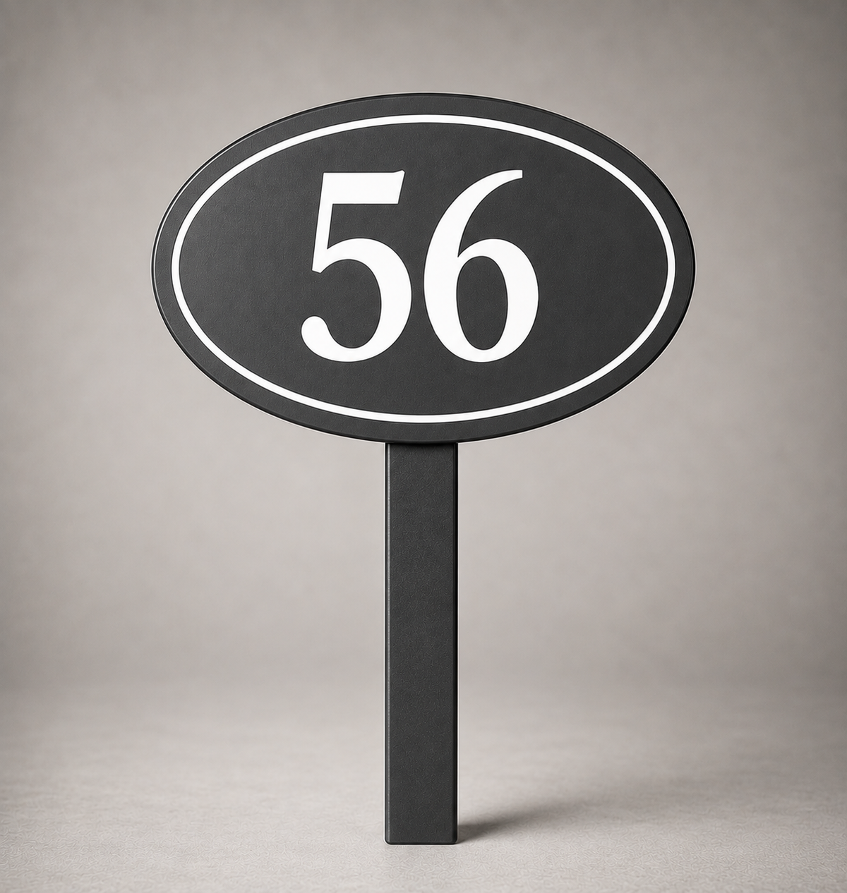 Custom PVC Yard Address Sign – Personalized House Number Sign with Stake (shape B)