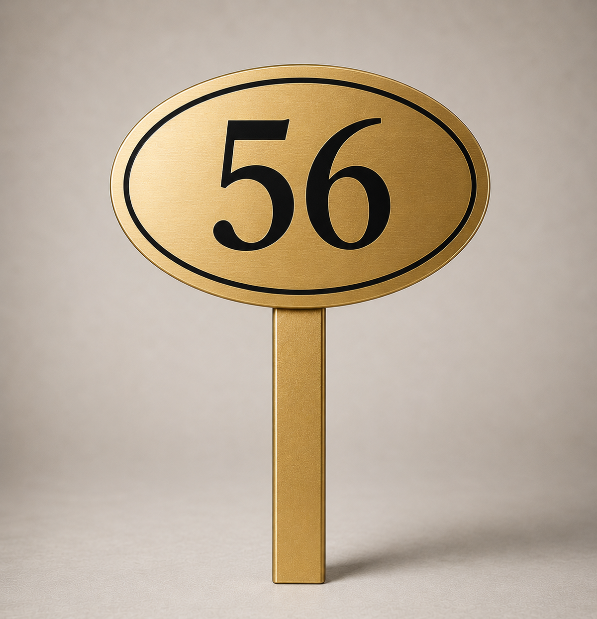 Custom PVC Yard Address Sign – Personalized House Number Sign with Stake (shape B)