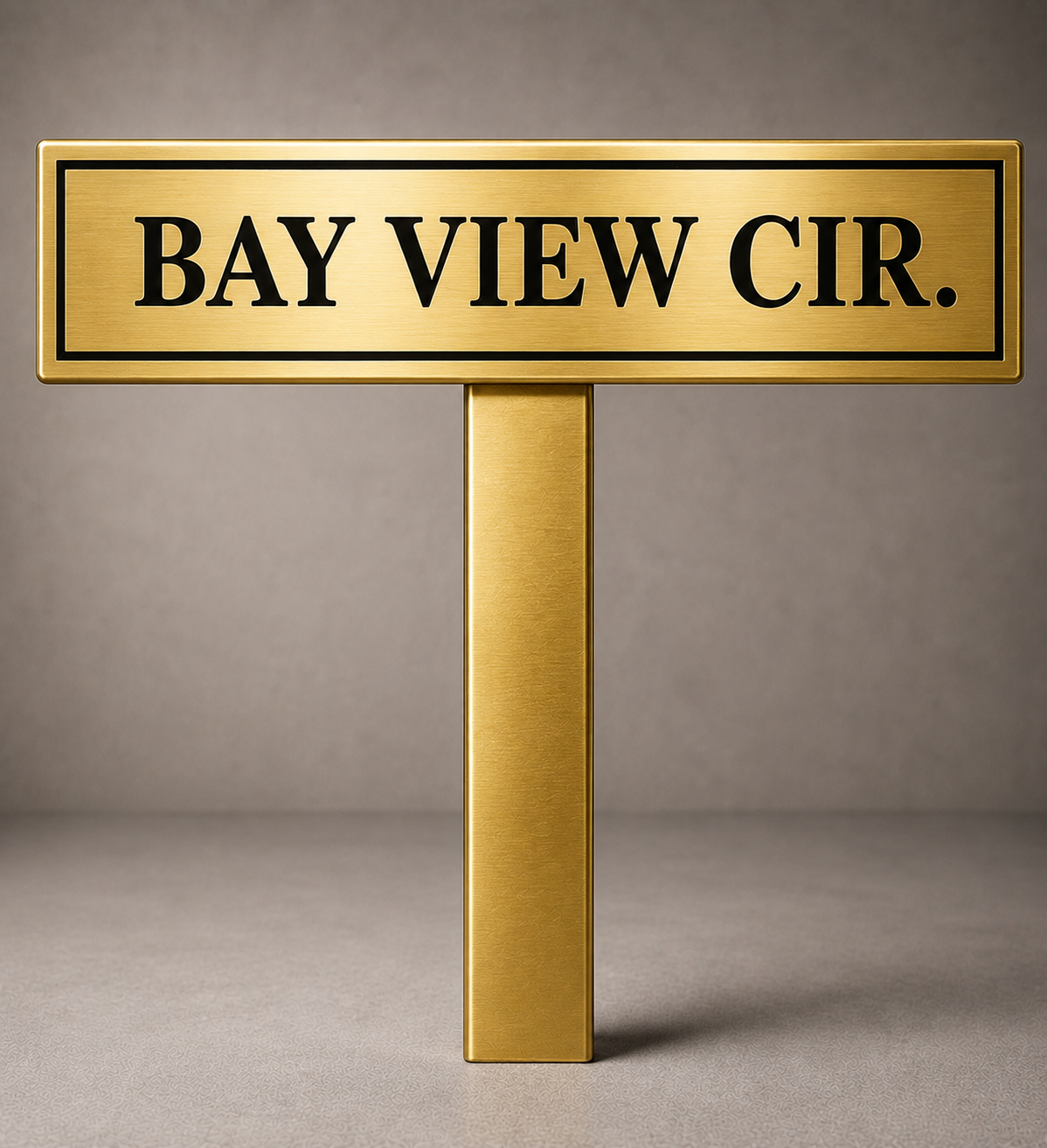 Custom PVC Yard Address Sign – Personalized House Number Sign with Stake (shape F)