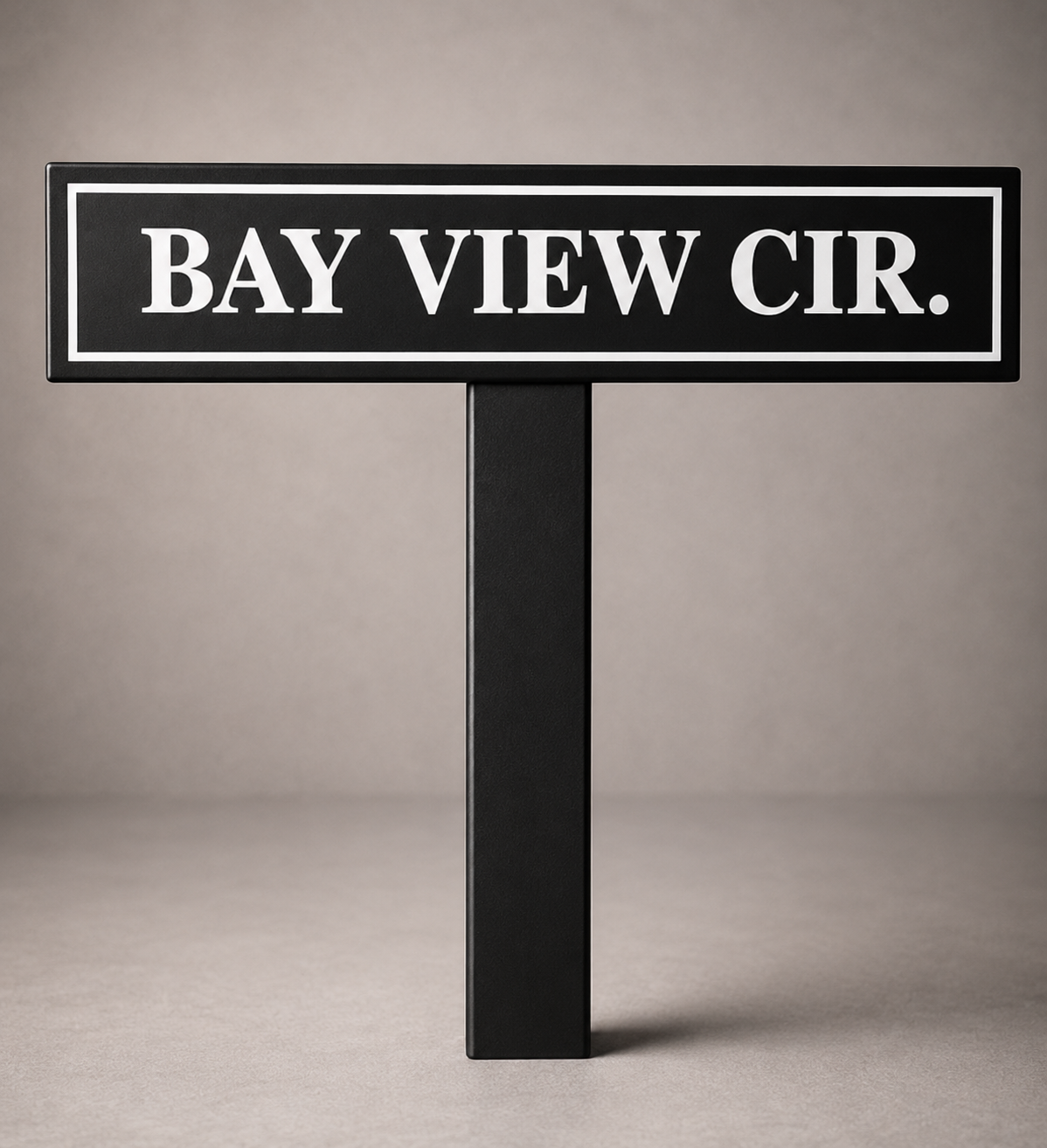 Custom PVC Yard Address Sign – Personalized House Number Sign with Stake (shape F)