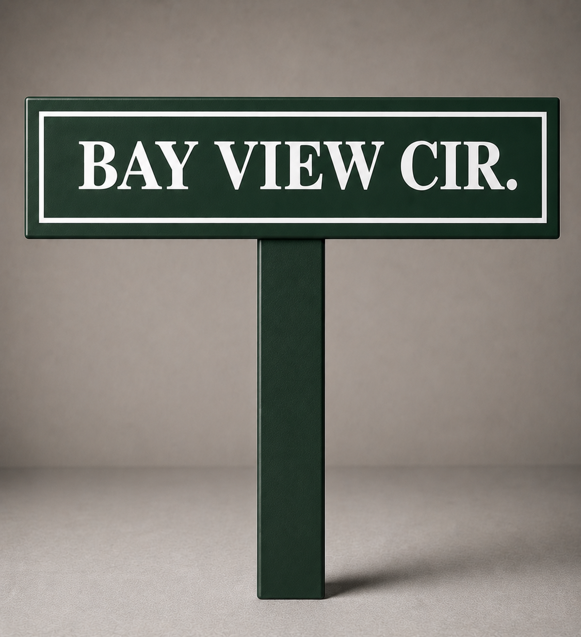 Custom PVC Yard Address Sign – Personalized House Number Sign with Stake (shape F)