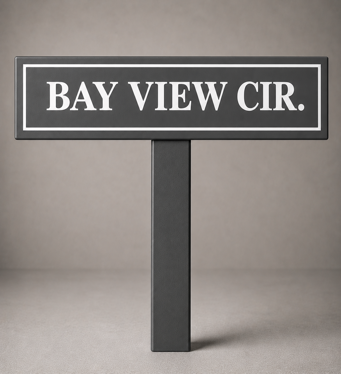 Custom PVC Yard Address Sign – Personalized House Number Sign with Stake (shape F)