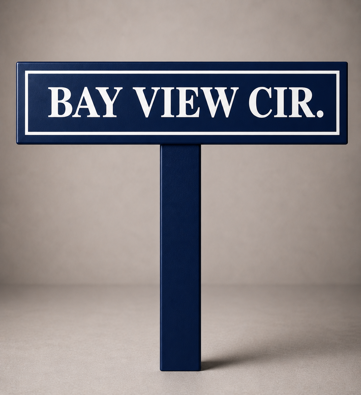 Custom PVC Yard Address Sign – Personalized House Number Sign with Stake (shape F)