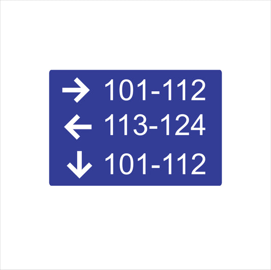 Three Lines informational sign-short format-braile- 9’’w x 6.5’’h
