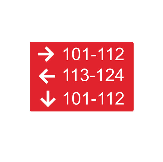 Three Lines informational sign-short format-braile- 9’’w x 6.5’’h