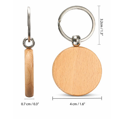 Premium Custom Wooden Keychain | Branded Promotional Keychains
