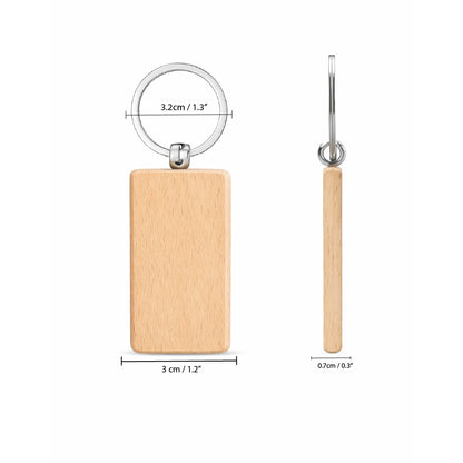 Premium Custom Wooden Keychain | Branded Promotional Keychains