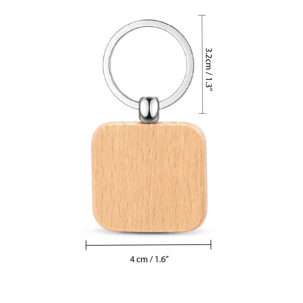 Premium Custom Wooden Keychain | Branded Promotional Keychains
