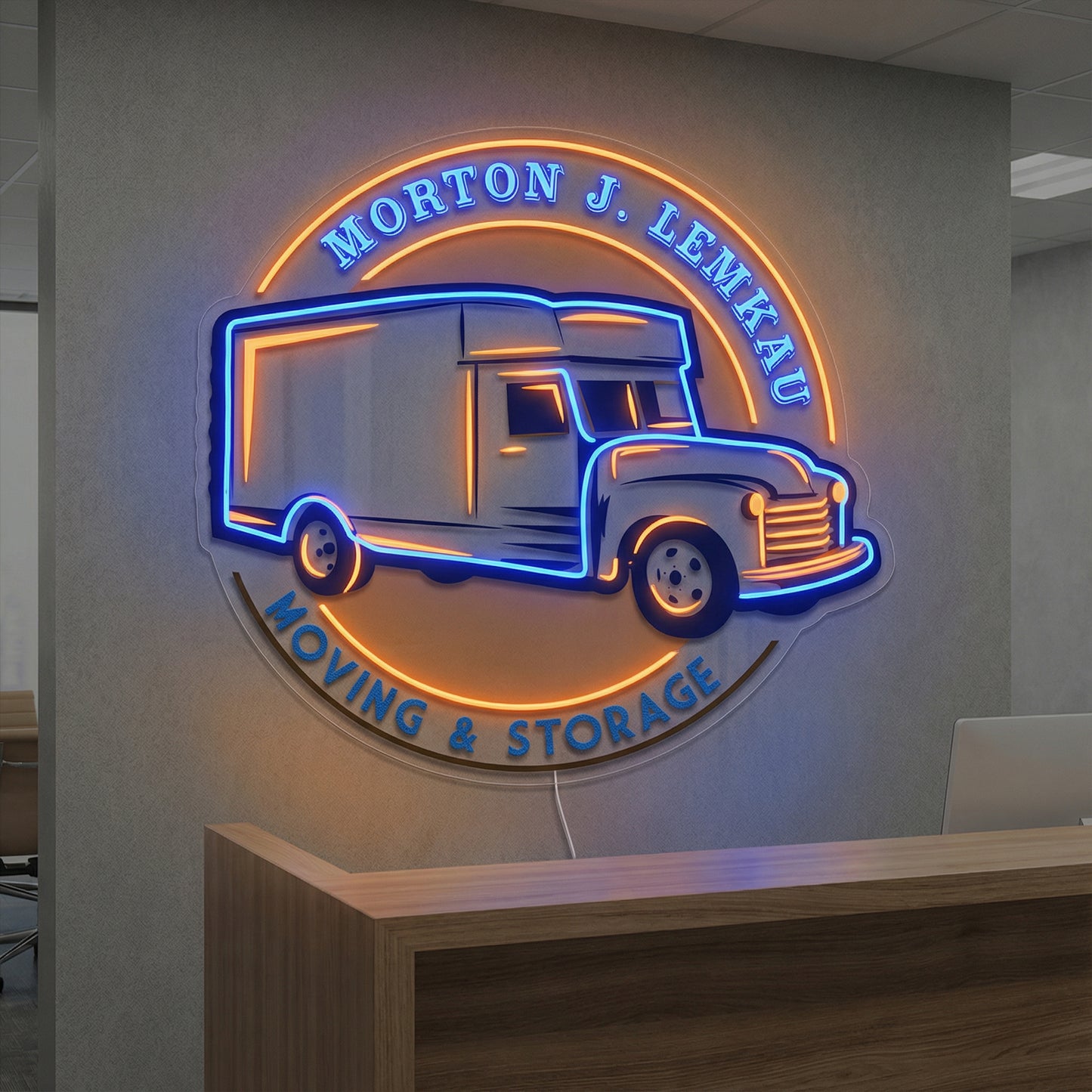 Custom LED Neon Logo on Acrylic