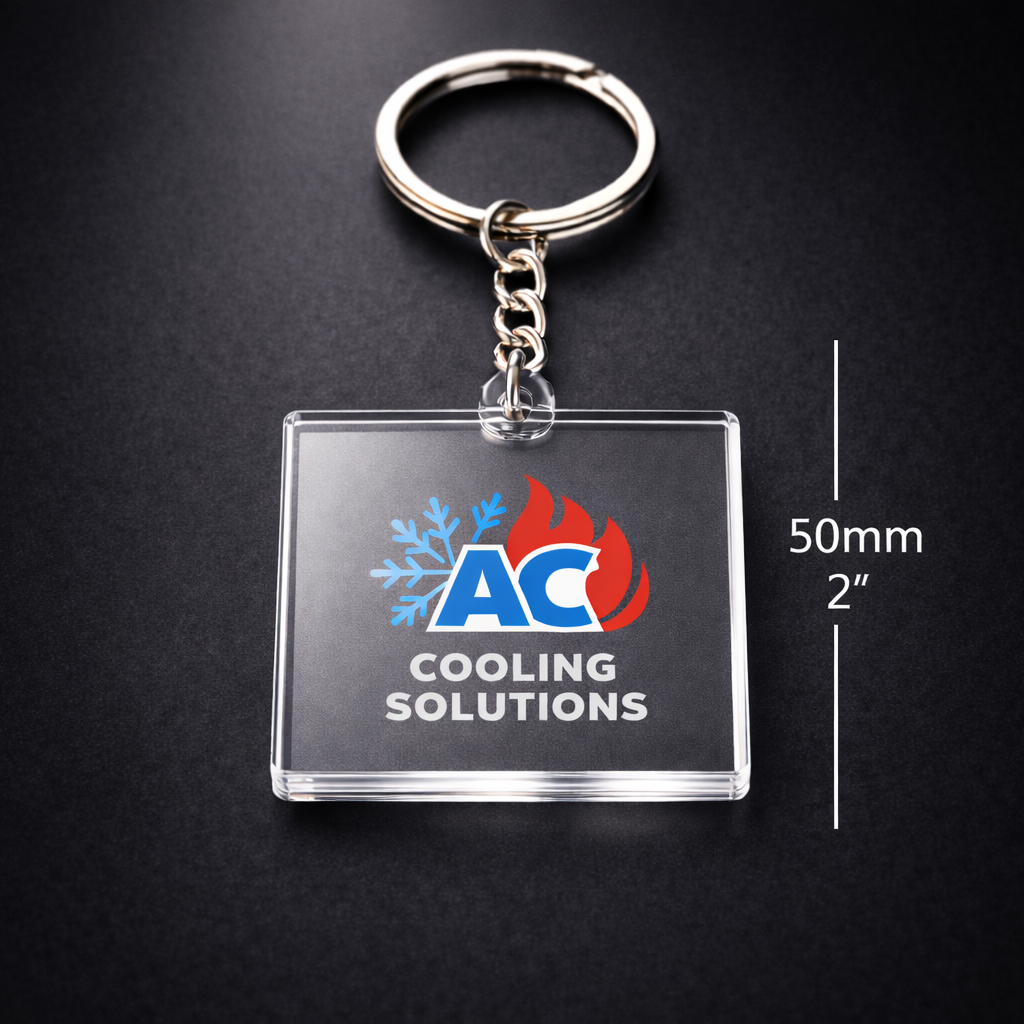 Custom Acrylic logo Keychain